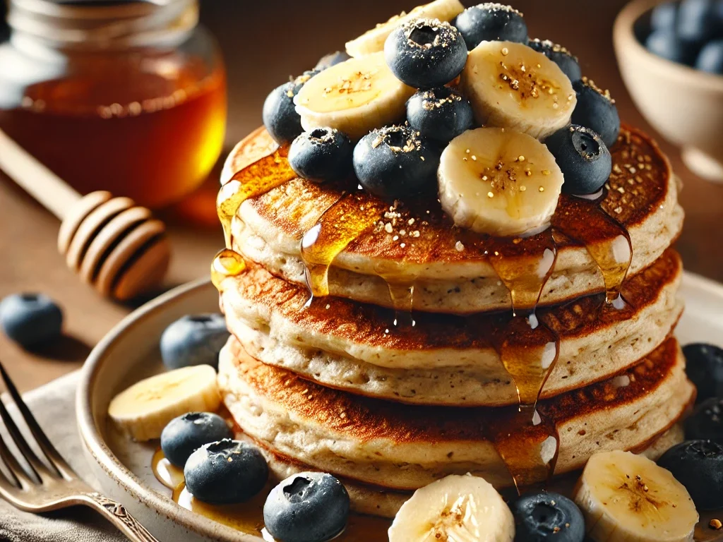 receita facil e saudavel de Panqueca de Aveia e Banana para o Dia a Dia